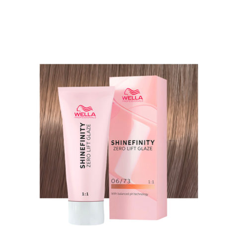 Shinefinity Caramel Chocolate 06/73 Biondo Scuro Sabbia Dorato 60ml - colore demi-permanente