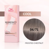 Wella Shinefinity Frosted Chestnut 06/71 Biondo Scuro Sabbia Cenere 60ml  - colore demi-permanente