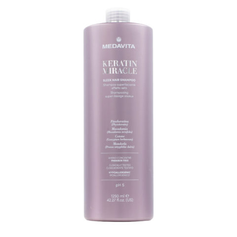 Lunghezze Keratin Miracle Sleek Hair Shampoo 1250ml - shampoo lisciante