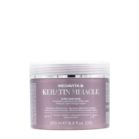 Medavita Lunghezze Keratin Miracle Sleek Hair Mask 500ml - maschera lisciante