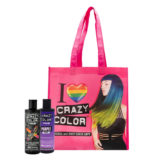 Crazy Color Shampoo Purple 250ml Deep Conditioner for colored hair 250ml + Shopper in omaggio