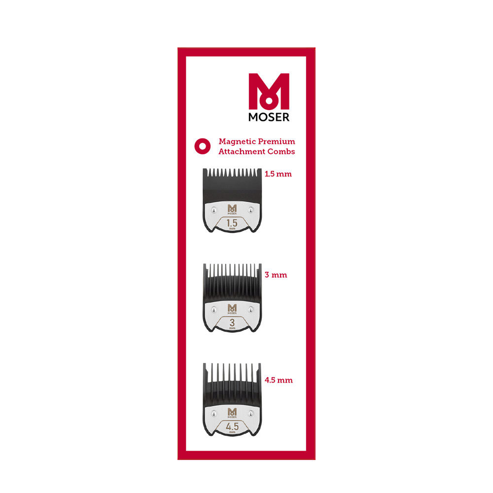 Moser Magnetic Premium - 3 rialzi magnetici da 1,5/3/4,5 mm