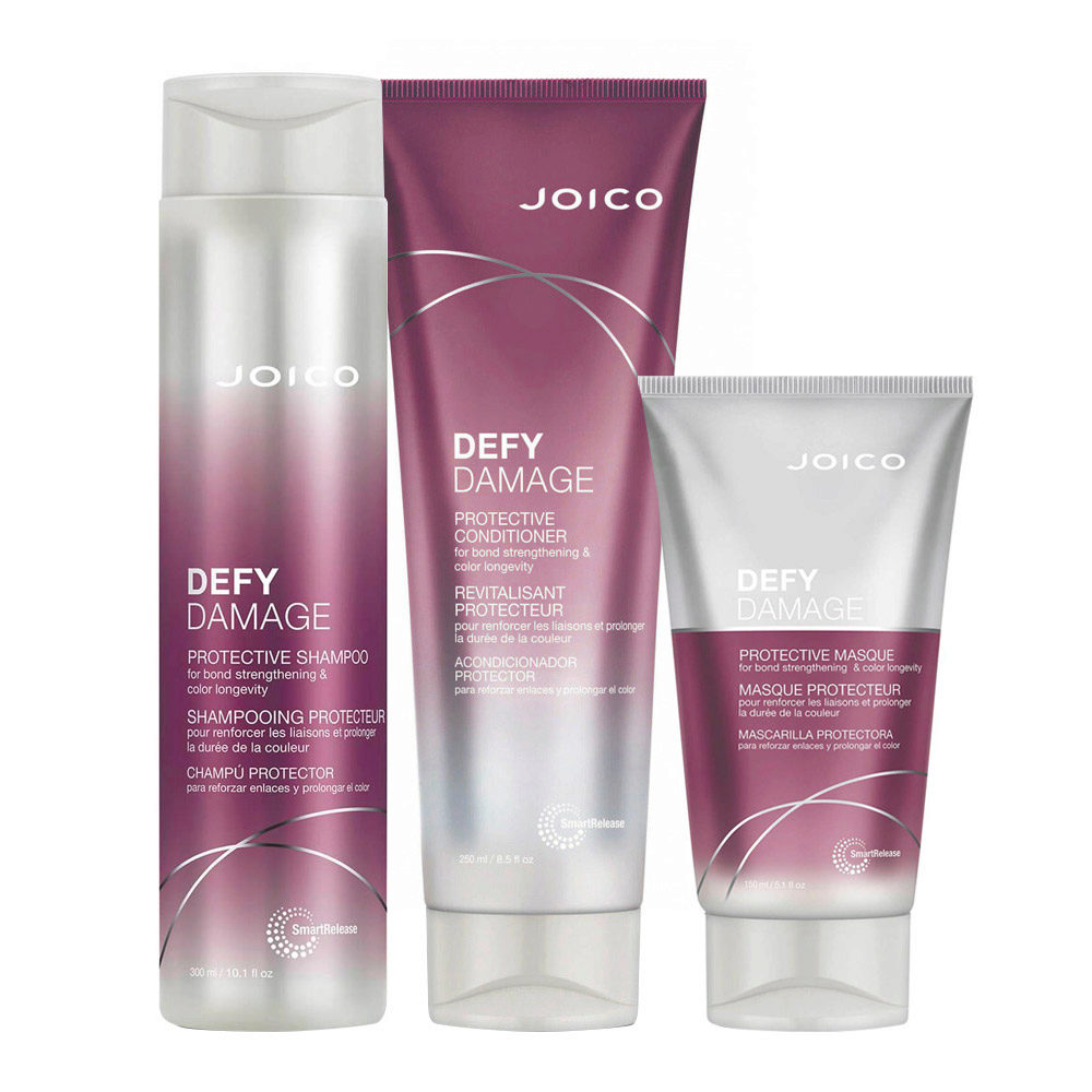 Joico Defy Damage Protective Shampoo 300ml Conditioner 250ml Mask 150ml