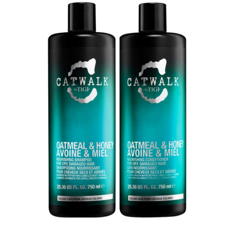 Tigi Catwalk Oatmeal & Honey Shampoo 750ml Conditioner 750ml