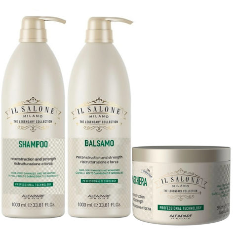 Il Salone Keratina Shampoo 1000ml Conditioner 1000ml Mask 500ml