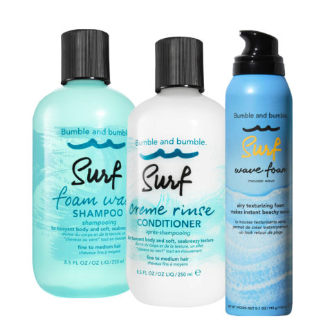 Surf Foam Wash Shampoo 250ml Creme Rinse Conditioner 250ml Wave Foam 150ml