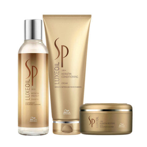 Wella SP Luxe Oil Keratine Protect Shampoo 200ml Conditioning Cream 200ml Mask 150ml