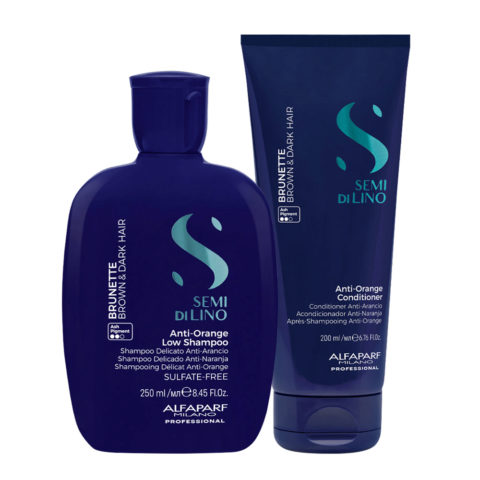 Semi di Lino Brunette Anti-Orange Low Shampoo 250ml Conditioner 200ml