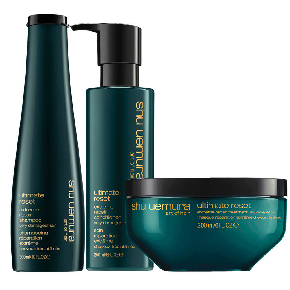 Shu Uemura Ultimate Reset Extreme Repair Shampoo 300ml Conditioner 250ml  Mask 200ml