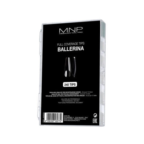 Mesauda MNP Full Coverage Tips Ballerina 240 pz- tips in gel soak per ricostruzione unghie