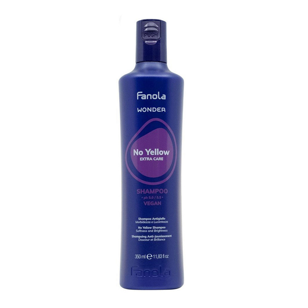 Fanola Wonder No Yellow Extra Care Shampoo 350ml - shampoo antigiallo