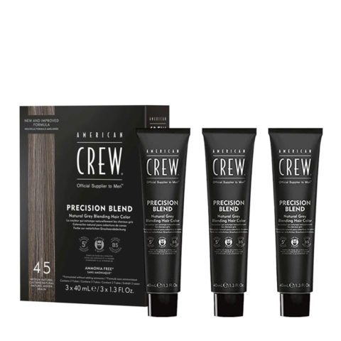 American Crew Precision Blend Naturale 3x40ml 4/5 - tinta capelli e barba