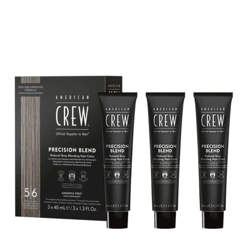 American Crew Precision Blend Medio Ash 3x40ml 5/6 - tinta capelli e barba