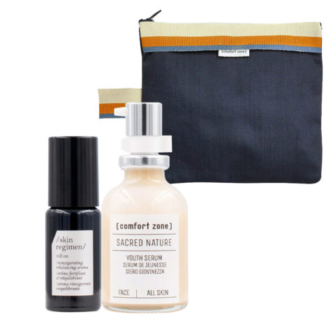 Skin Regimen Roll On 10ml  Sacred Nature Youth Serum 30ml + Pochette in Omaggio