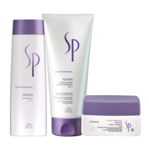 Wella SP Repair Shampoo 250ml Conditioner 200ml Mask 200ml