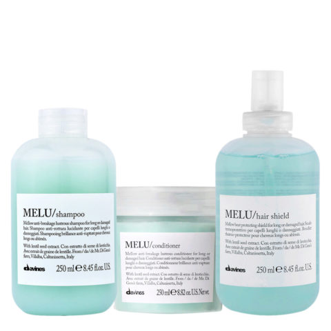 Essential Hair Care Melu Shampoo 250ml Conditioner 250ml  Hair Shield 250ml