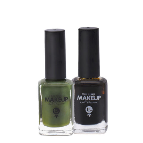 Smalti per Unghie GR1 Verde 12ml + BK1 Nero 12ml