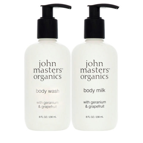 Geranium & Grapefruit Body Wash 236ml  Body Milk 236ml