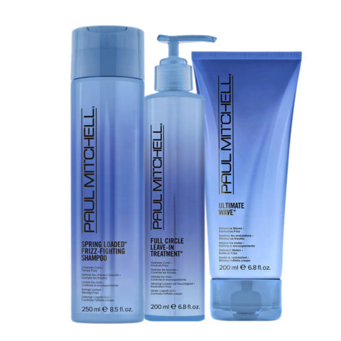Spring Loaded Frizz-Fighting Shampoo 250ml  Full Circle Leave-In Treatment 200ml Ultimate Wave 200ml