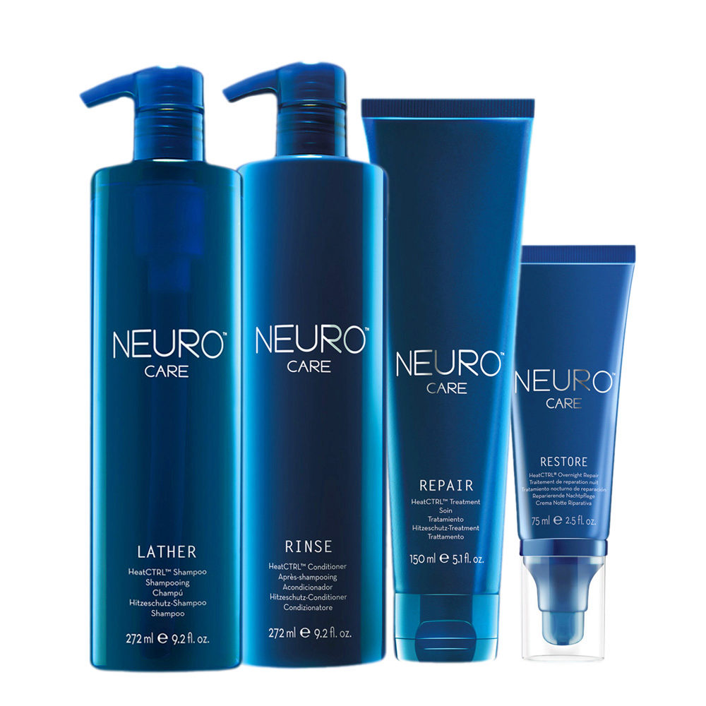 Neuro Care Lather HeatCTRL Shampoo 272ml  Conditioner 272ml Treatment 150ml Overnight Repair 75ml