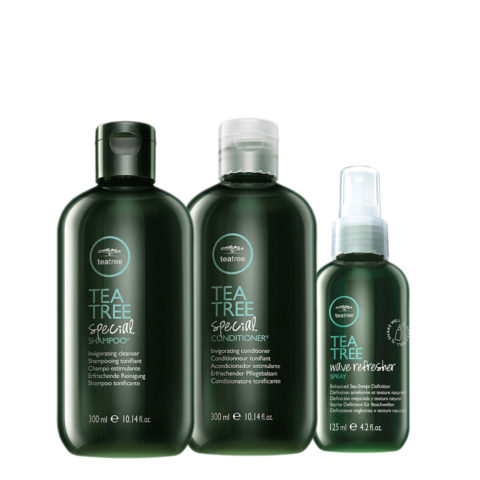 Tea Tree Special Shampoo 300ml  Conditioner 300ml Wave Refresher Spray 125ml