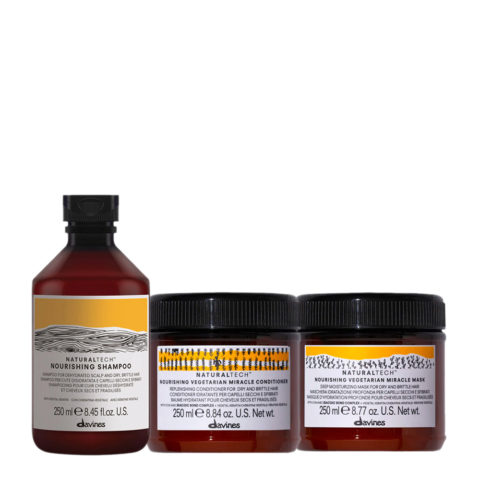 Naturaltech Nourishing Shampoo 250ml Conditioner 250ml Mask 250ml