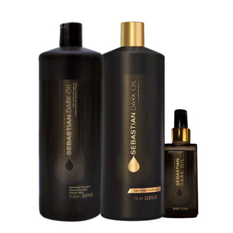 Sebastian Dark Oil Shampoo 1000ml Conditioner 1000ml Oil 95ml
