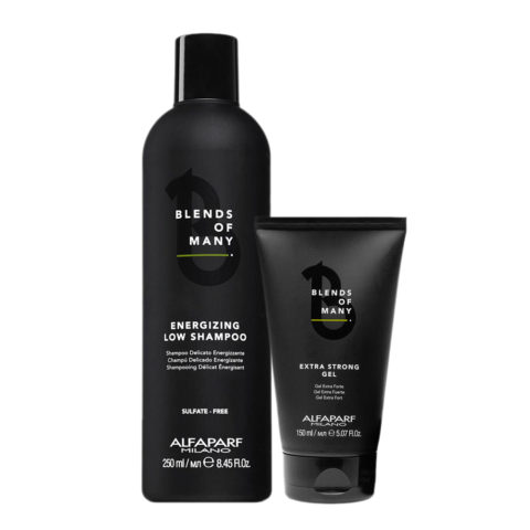 Blends Of Many Energizing Low Shampoo 250ml Extra Strong Gel 150ml