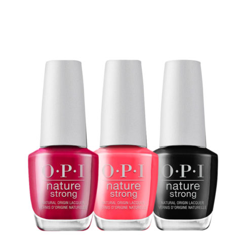 OPI Nature Strong NAT012 A Bloom With A View 15ml NAT011 Once And Floral 15ml NAT029 Onyx Skies 15ml