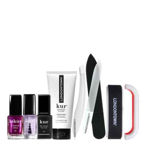 Londontown Lakur Nail Lacquer Alexa, Let's Dance 12ml Base Coat 12ml Top Coat 12ml  Hand Cream 75 ml The Tools Set