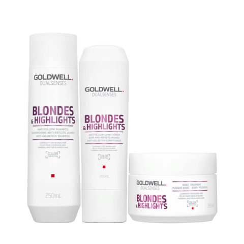 Dualsenses Blonde & Highlights Anti-Yellow Shampoo 250ml Conditioner 200ml Mask 200ml