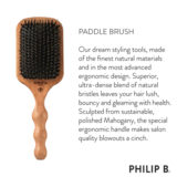Philip B Paddle Hairbrush - spazzola piatta