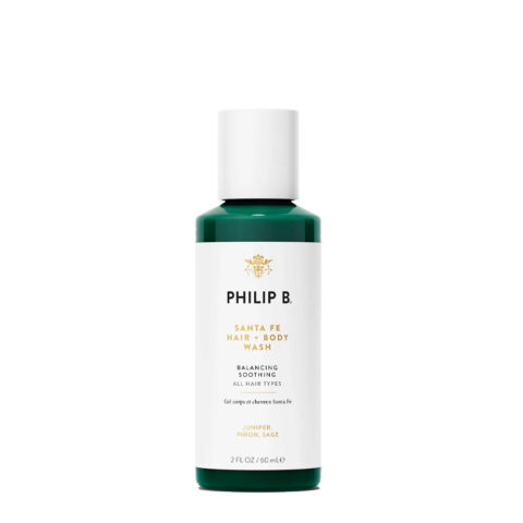 Philip B Santa Fe Hair + Body Shampoo 60ml - shampoo per lavaggi frequenti