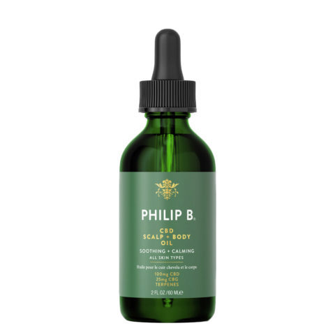 Philip B CBD Scalp + Body Oil 60ml - olio calmante per cuoio capelluto