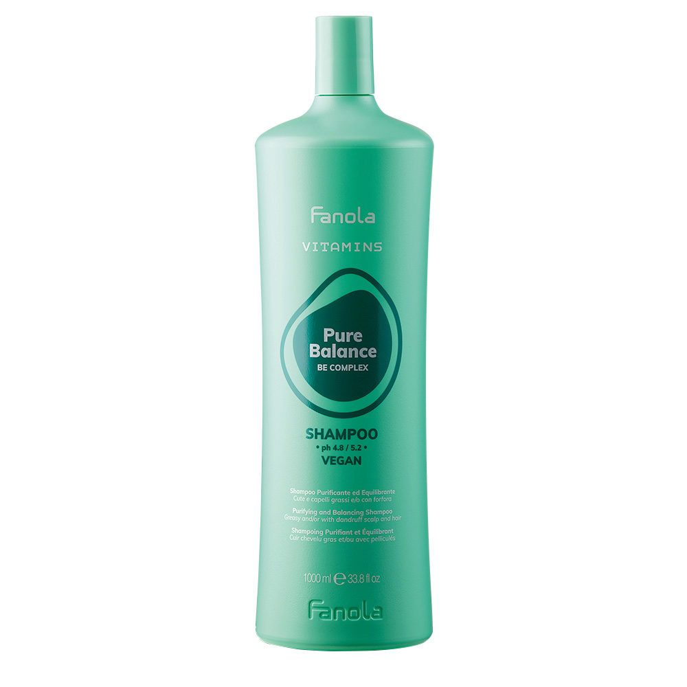 Fanola Vitamins Pure Balance Be Complex Shampoo 1000ml - shampoo purificante equilibrante