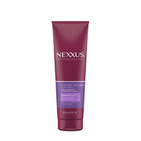 Nexxus Blonde Assure Shampoo 250ml - shampoo antigiallo per capelli biondi e grigi