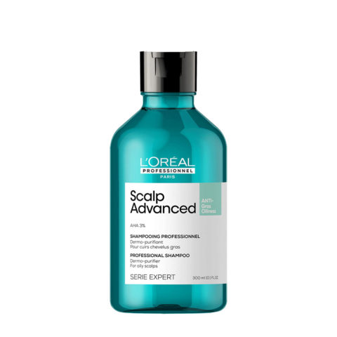 L'Oreal Professionnel Paris Scalp Advanced Anti-Oiliness Shampoo 300ml - shampoo sebo regolarizzatore