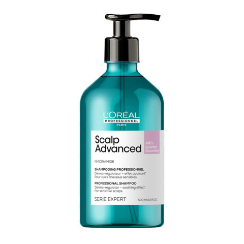 L'Oreal Professionnel Paris Scalp Advanced Anti-Discomfort Shampoo 500ml - shampoo lenitivo