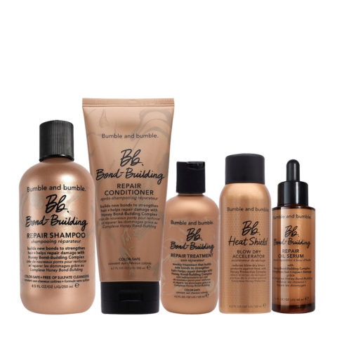 Bb. Bond Building Repair Shampoo 250ml Conditioner 200ml Mask 125ml Blow Dry 125ml Oil Serum 48ml