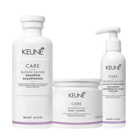 Keune Care Line Blonde Savior Shampoo 300ml Mask 200ml Treatment 140ml