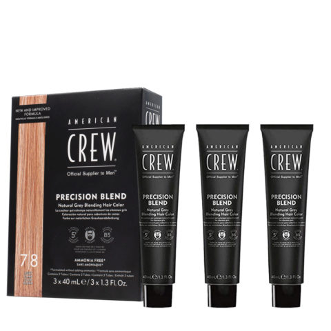 American Crew Precision Blend Light 7/8 3x40ml - tinta capelli e barba