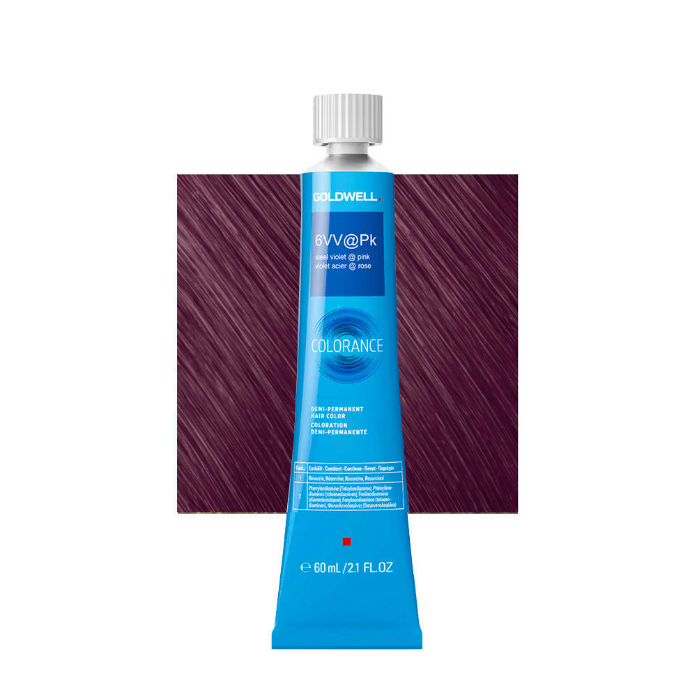 6VV@Pk Goldwell Colorance Tb Steel Violet@Pink 60ml - colorazione demi permanente
