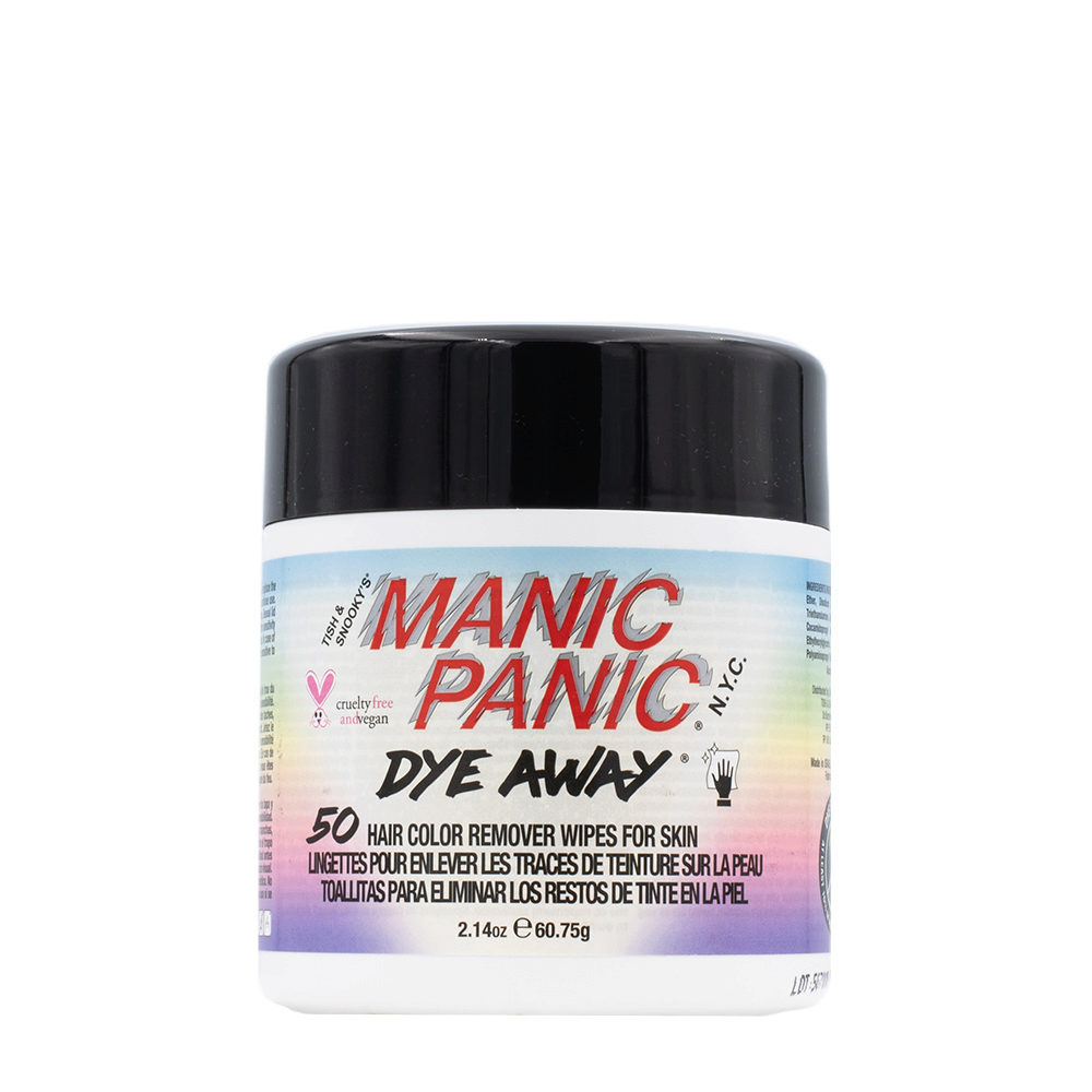 Manic Panic Dye Away Wipe 50pz - salviette smacchia colore dalla pelle