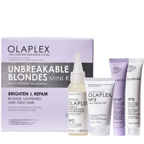 Olaplex Unbreakable Blondes Mini Kit - kit riparatore per capelli biondi