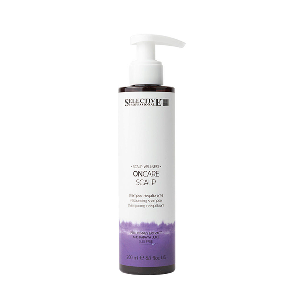 Selective Professional On Care Scalp Rebalancing Shampoo 200ml - shampoo per cute con eccesso di sebo