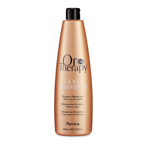 Fanola Oro Therapy Oro Puro Gold Shampoo 1000ml - shampoo illuminante