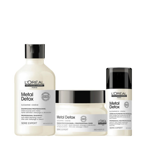 L'Oréal Professionnel Paris Serie Expert Metal Detox Shampoo 300ml Mask 200ml Leave-in 100ml
