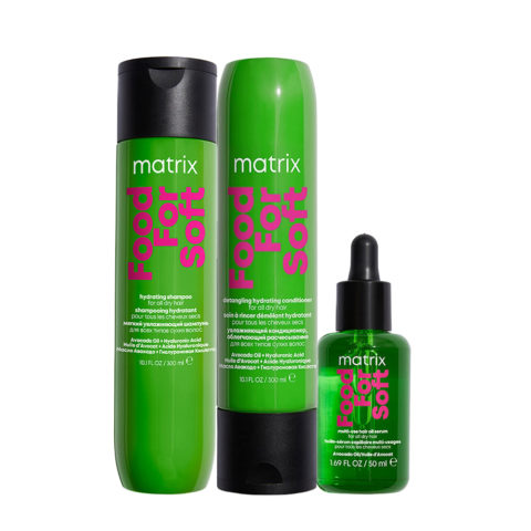 Matrix Haircare Food For Soft Shampoo 300ml Conditioner 300ml Oil 50ml