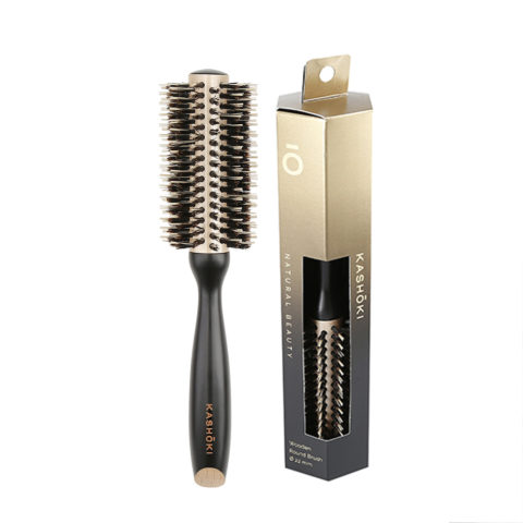 Kashōki Hair Brush Natural Beauty 22mm - spazzola in legno