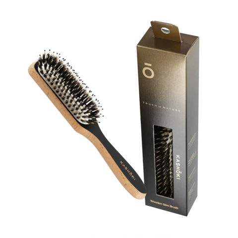 Kashōki Hair Brush Touch Of Nature Slim - spazzola districante in legno